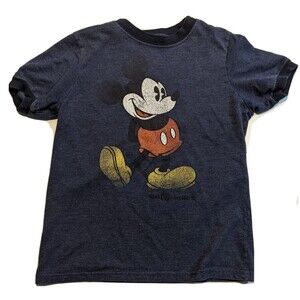 Disney Parks Kids Unisex XS Mickey T Shirt Blue